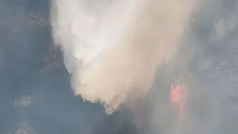 Manisa Akhisar orman yangını 14 saatlik mücadelenin ardından söndürüldü