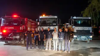 Eskişehir itfaiyesi Aydın’daki büyük yangın için sahaya indi