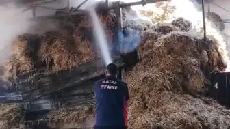 Reyhanlı’da ahır yangını korkuttu