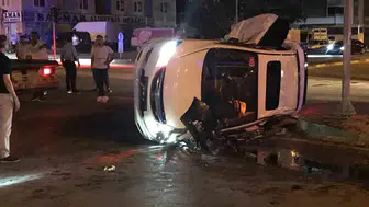 Ereğli'de gece yarısı kavşak kazası