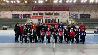 Erzurum buz pistleri olimpik sporcuları ağırladı
