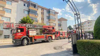 İnegöl'de yangından kurtarılan kedilere itfaiyeden kalp masajı
