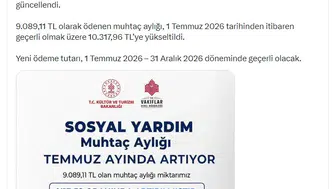 İhtiyaç sahiplerine ödenen aylıkta yeni tutar belirlendi