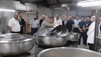 ADÜ yemekhanesinde denetim mesaisi