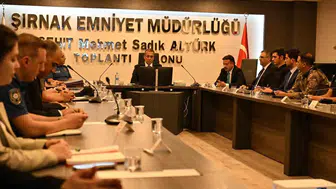 Şırnak emniyeti yeni dönem güvenlik planı için toplandı