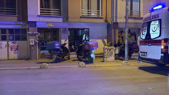Eskişehir’de motosiklet ve otomobil çarpıştı