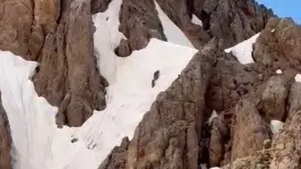 Tunceli dağlarında yaz ortasında şaşırtan görüntü