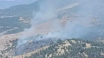 Kahramanmaraş’ta ormanlık alanda çıkan yangın korkuttu