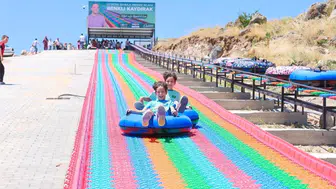 Niğde’de 280 metrelik dev kaydırak adrenalin severleri bekliyor