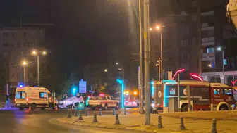 Çorlu’da kaza yapan sürücü aracını bırakıp kaçtı