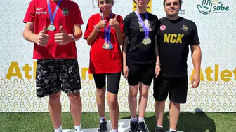 Osmaniyeli özel sporcular Konya’da kürsüden inmedi