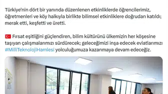 TÜBİTAK köy okullarındaki öğrencileri bilimle buluşturuyor