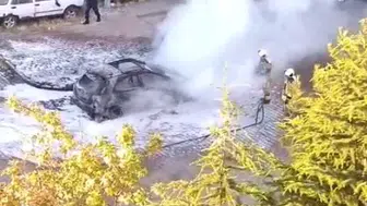 Ankara'da eski sevgili dehşeti dükkanı ve aracı ateşe verdi