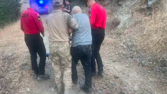 Nazilli dağlarında 26 saat süren arama mutlu sonla bitti