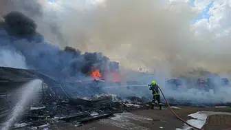 Kayseri’de hurdaların yandığı alanda korku dolu anlar yaşandı