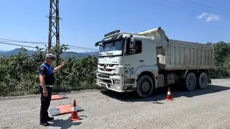 Ordu merkezinde ağır vasıta denetimi 11 şoföre fatura çıkardı