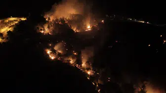 Adıyaman Ali Dağı alevlere teslim oldu