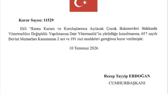 Kamu çalışanlarına kreş müjdesi geldi