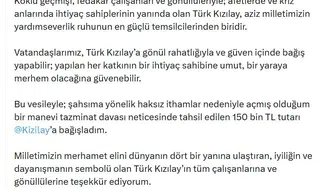 Adalet Bakanı Gürlek kazandığı tazminatı Kızılay’a bağışladı