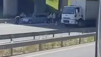 TEM Otoyolu'nda feci kaza Genç motosikletçi hayatını kaybetti