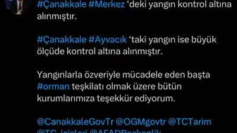 Çanakkale’de orman yangınları korkuttu