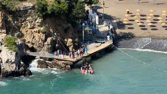Zonguldak'ta yasaklı denize giren kişi dalgalar arasında kayboldu