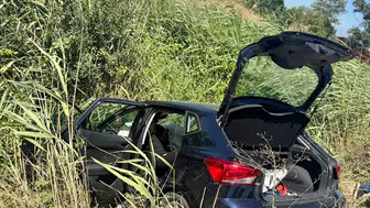 Bursa'da otomobil kanala uçtu 6 kişi yaralandı