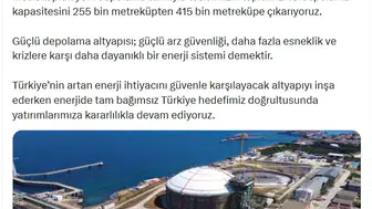 Marmaraereğlisi terminalinde doğal gaz stok kapasitesi dev yatırımla büyüyor