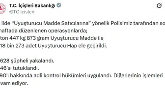 Emniyet güçleri 75 ilde uyuşturucu ağını hedef aldı