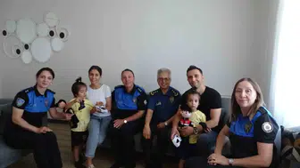 Samsun polisi gazileri evlerinde ziyaret etti