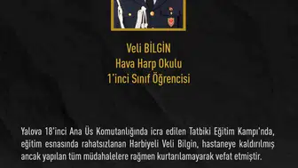 Genç Harbiyeli eğitim kampında yaşamını yitirdi