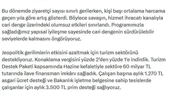 Bakan Şimşek turizmde rotayı çizdi