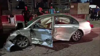 Kayapınar’da zincirleme kaza üç kişiyi hastanelik etti