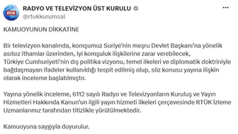 RTÜK Suriye liderini hedef alan yayın için harekete geçti