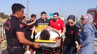 Kahramanmaraş'ta kontrolden çıkan araç takla attı
