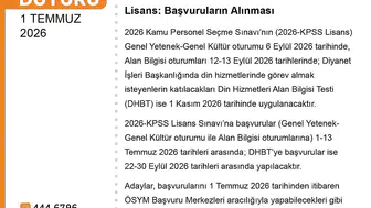 2026 KPSS başvuruları başladı takvim belli oldu