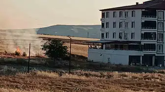 Palu'da hasat zamanı korkutan yangın