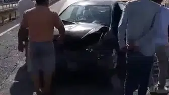 Nusaybin İpekyolu üzerinde kaza bir kişiyi hastanelik etti