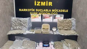 Karşıyaka merkezli uyuşturucu operasyonunda büyük miktar ele geçirildi