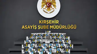 Kırşehir polisinde kaçak sigara operasyonu