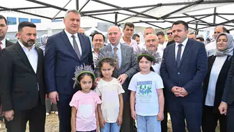 Düziçi’nde lavanta hasadı minik Uygar için yapılıyor