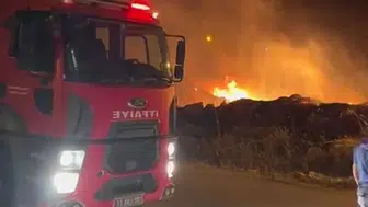 Mersin Mut'ta evlerin dibinde korkutan yangın