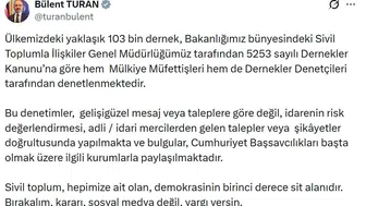 İçişleri Bakanlığı Türkiye’deki 103 bin derneği mercek altına aldı
