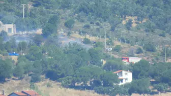 Cunda Adası'ndaki orman yangını korkuttu