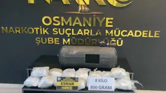 Osmaniye yolunda uyuşturucu dolu gizli bölme yakalandı