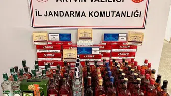 Artvin’de jandarma kaçak ürün operasyonunda 18 kişiyi yakaladı