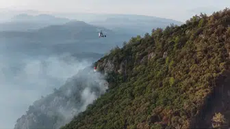 Göcek'teki orman yangını 24 saati geride bıraktı