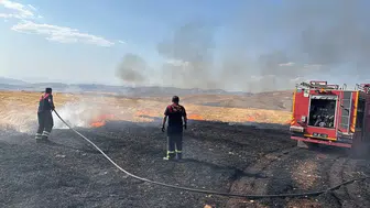 Siirt çevre yolunda alevlere TOMA müdahalesi