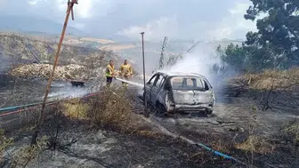 Kırıkhan’da bahçedeki ateş kontrolden çıktı