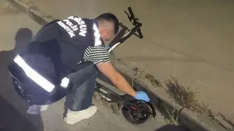 Samsun'da çocuk yaştaki satıcıya scooterlı narkotik operasyonu